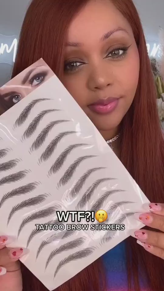 Calcomanías de Cejas con Efecto de Pelo Real | Impermeables, Fáciles de Poner y Larga Duración