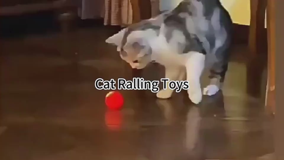 🐱 Bola Inteligente Interactiva – Se Mueve y Rebota Sola, Recargable USB, Juguete Divertido