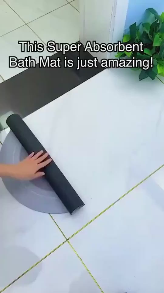 Alfombra Absorbente para Baño | Secado Rápido, Antideslizante, Suave y Elegante